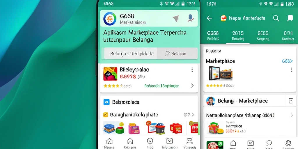 Antarmuka G668 yang memudahkan navigasi dan transaksi.
