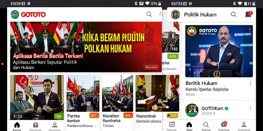 Tampilan antarmuka aplikasi GOTOTO yang informatif dan menarik.