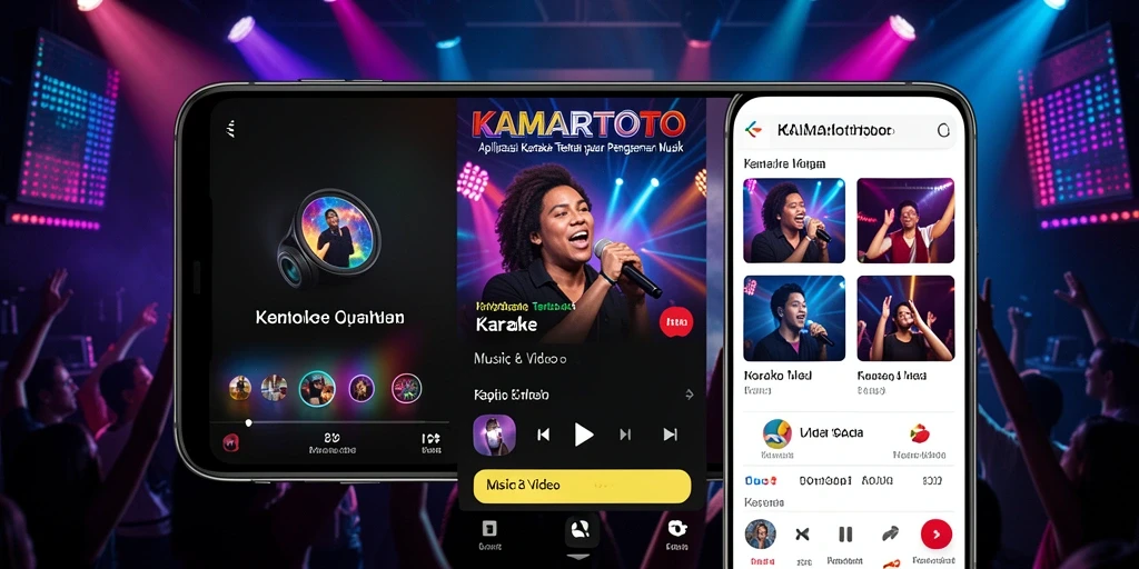 Antarmuka KAMARTOTO yang menarik untuk pengalaman Karaoke.