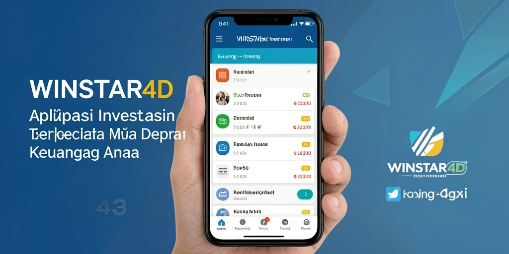 Antarmuka aplikasi WINSTAR4D yang menarik dan informatif untuk investasi.